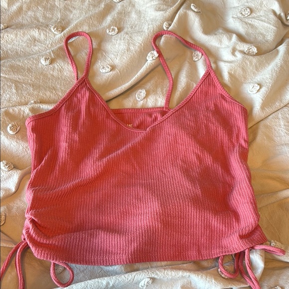 Pink Ribbed Tank Top - Picture 1 of 4